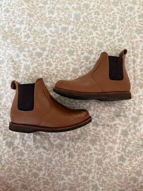 Kids Brown Chelsea Dress Boots